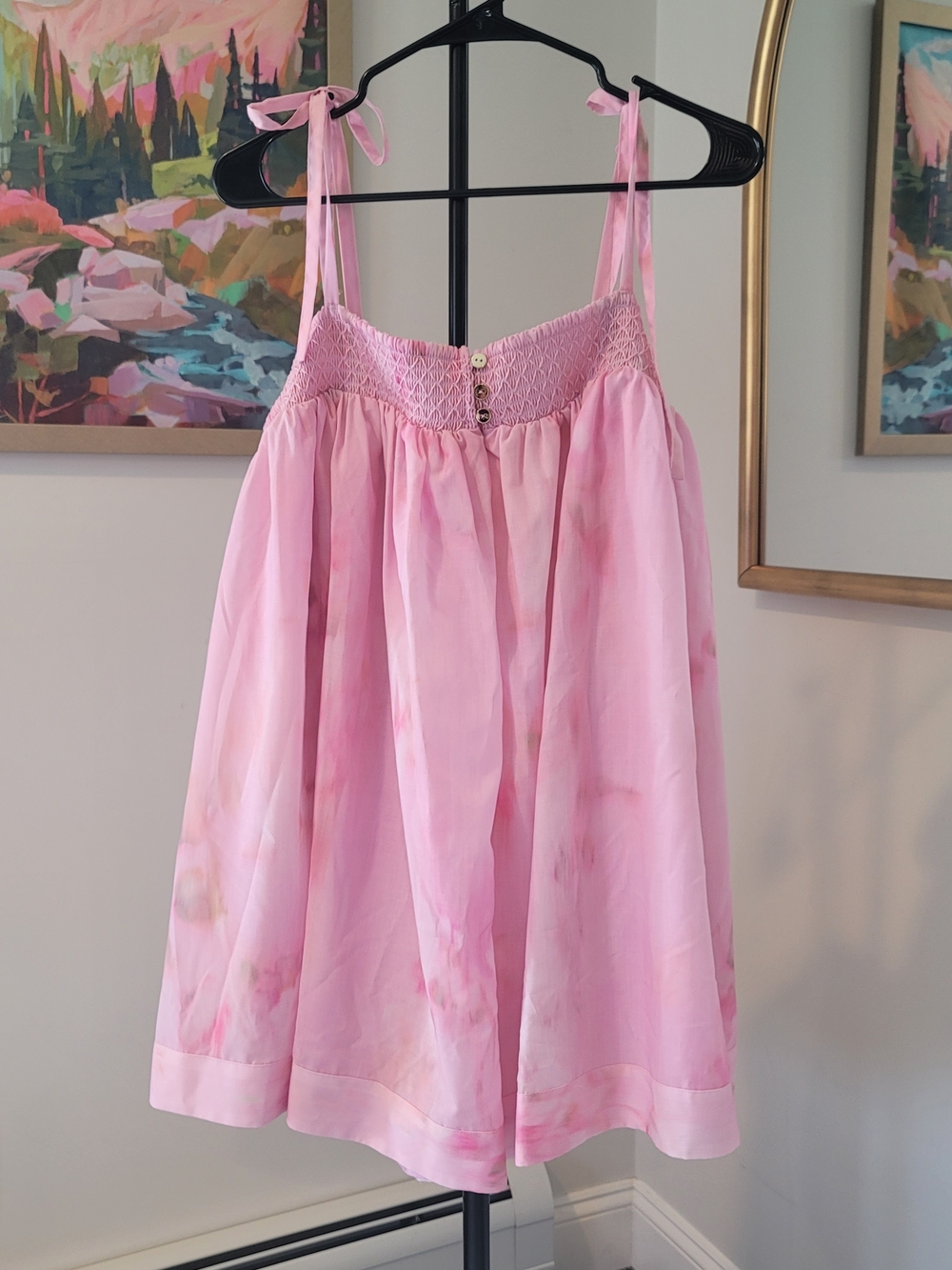 NWT Pink Gianni Bernini Mini Bubble Dress Romper Size XL